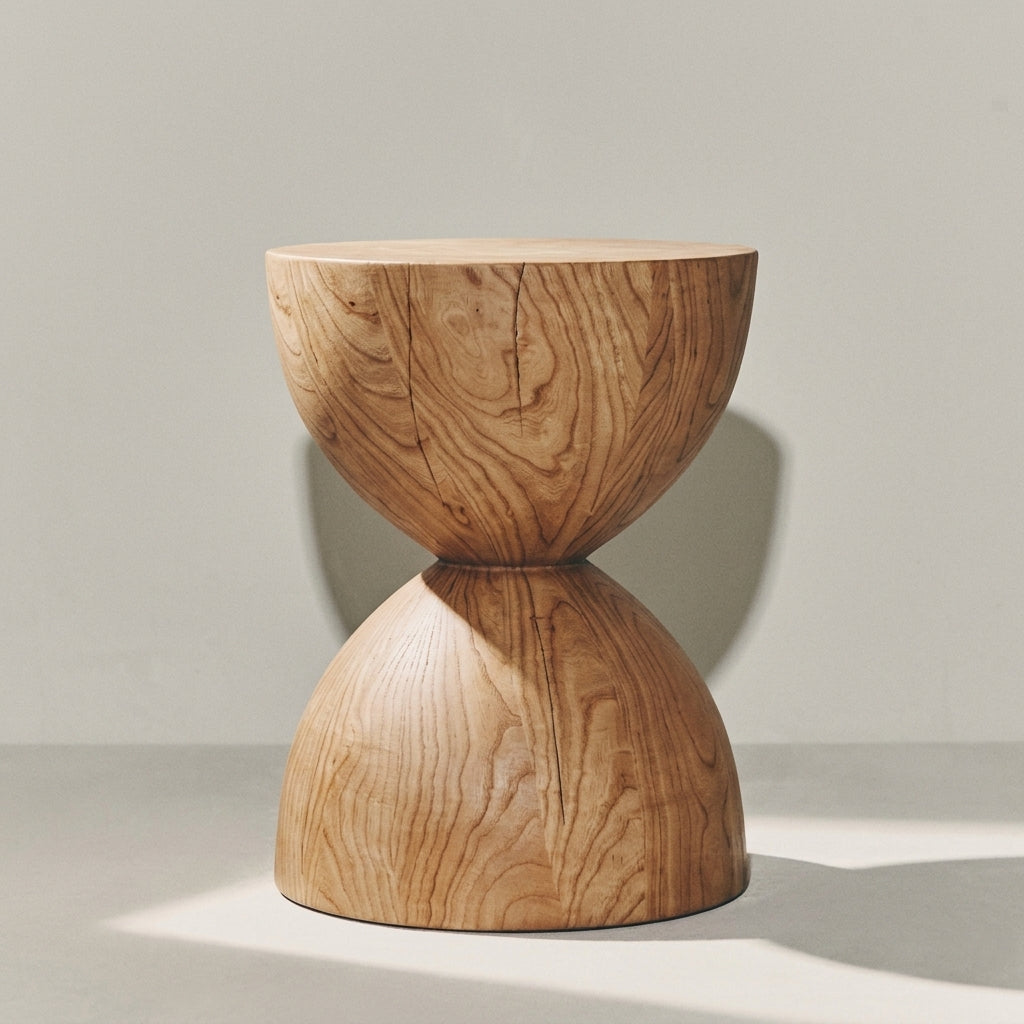 Hourglass Side Table | Solid Wood