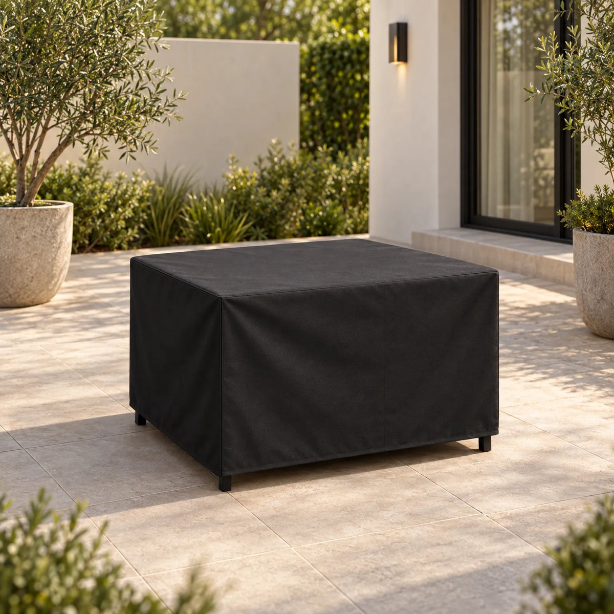 Rowan - Protective Garden Furniture Cover Covering Patio Furniture, Water-Repellent Outdoor Table & Chair Cover, Black or Silver, 33 Sizes