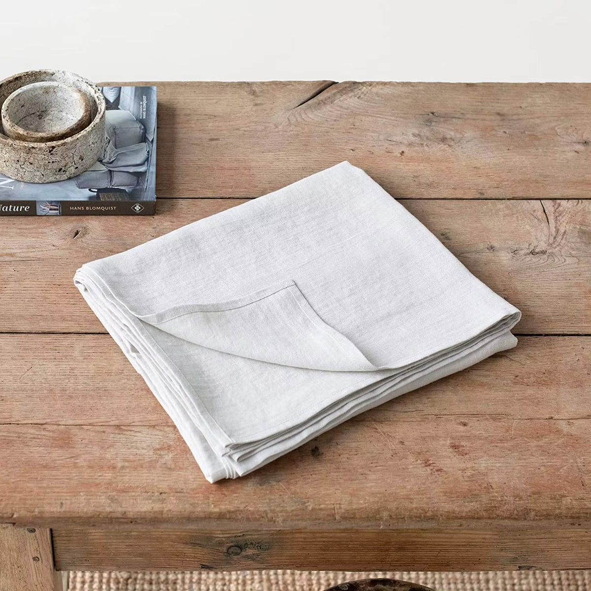 Pure Linen Tablecloth — Natural Fibre