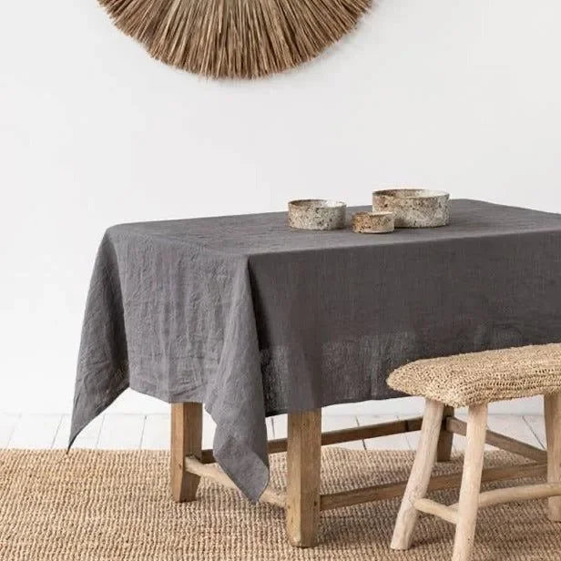 Pure Linen Tablecloth — Natural Fibre