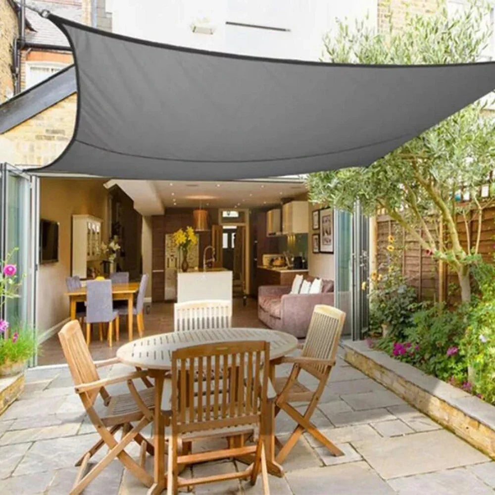 Outdoor Shade Sail Canopy Sun Shelter for Patio and Garden, 90% UV Block, Water-Resistant, Triangle, Square & Rectangle, Grey or Beige