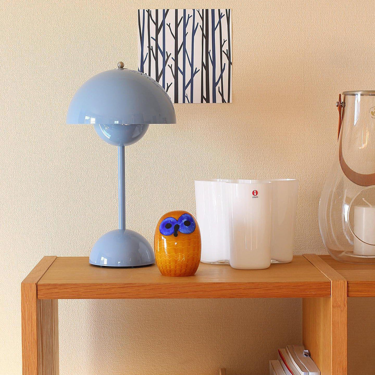 Retro Mushroom Table Lamp, Cordless Rechargeable LED Bedside Lamp, Warm Light, 8–10 Hour Battery, for Bedroom, Living Room & Desk, 8 Colours, 29.5cm