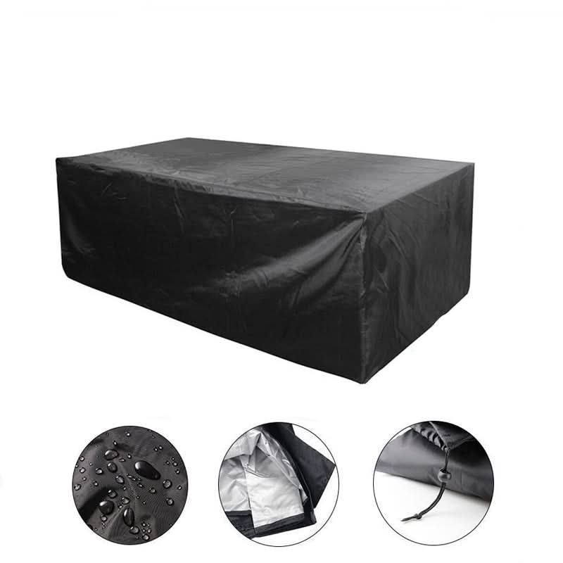 Outdoor Furniture Cover Waterproof Garden Table Chair Cover, All-Weather UV Resistant Patio Set Cover for Rain, Frost & Dust, Black or Silver
