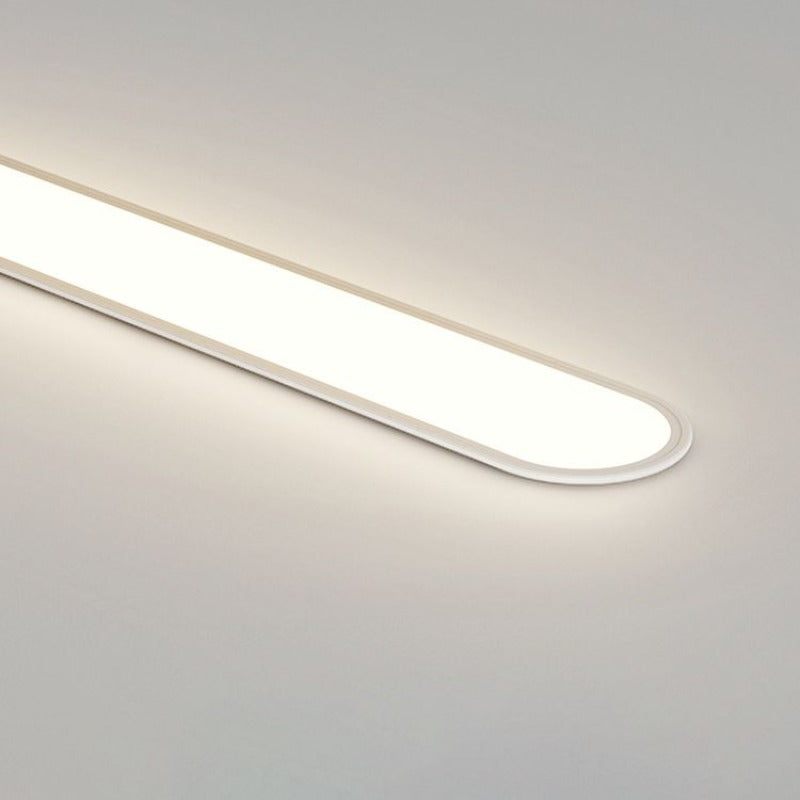 Rilo Oval Ceiling Light, Slim Modern LED Flush Ceiling Lamp, Dimmable or 3 Colour, for Living Room, Bedroom & Dining Room, Black or White, 40–80cm