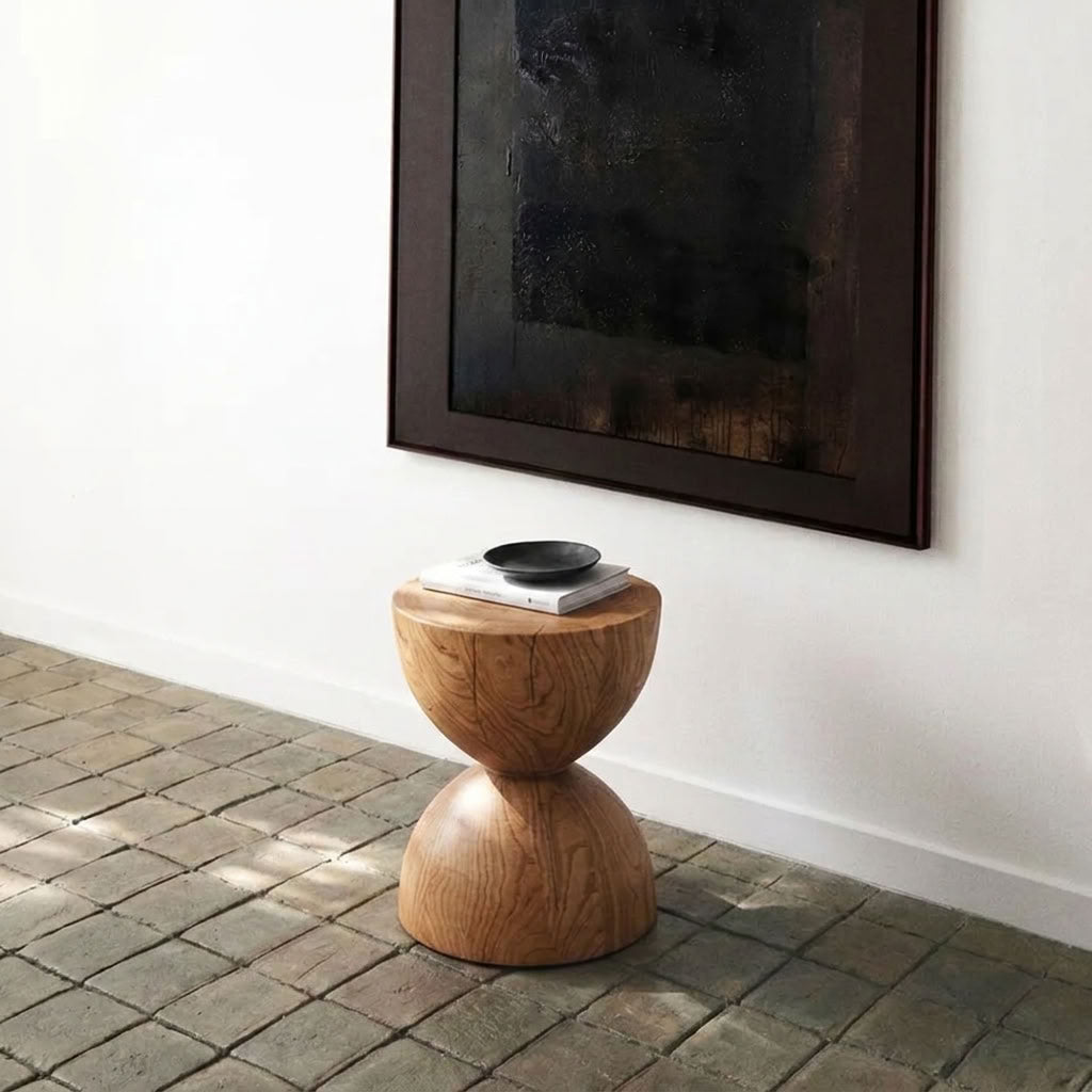 Hourglass Side Table | Solid Wood