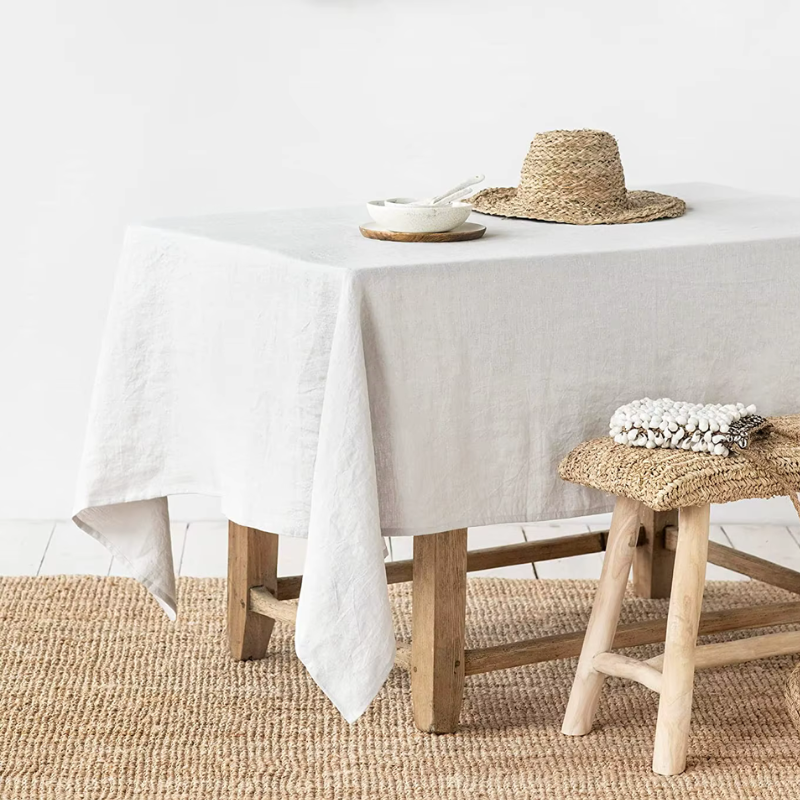 Pure Linen Tablecloth — Natural Fibre