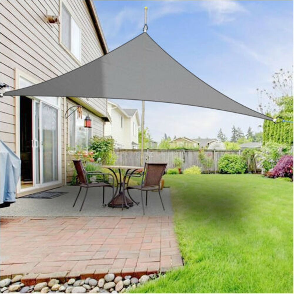 Outdoor Shade Sail Canopy Sun Shelter for Patio and Garden, 90% UV Block, Water-Resistant, Triangle, Square & Rectangle, Grey or Beige