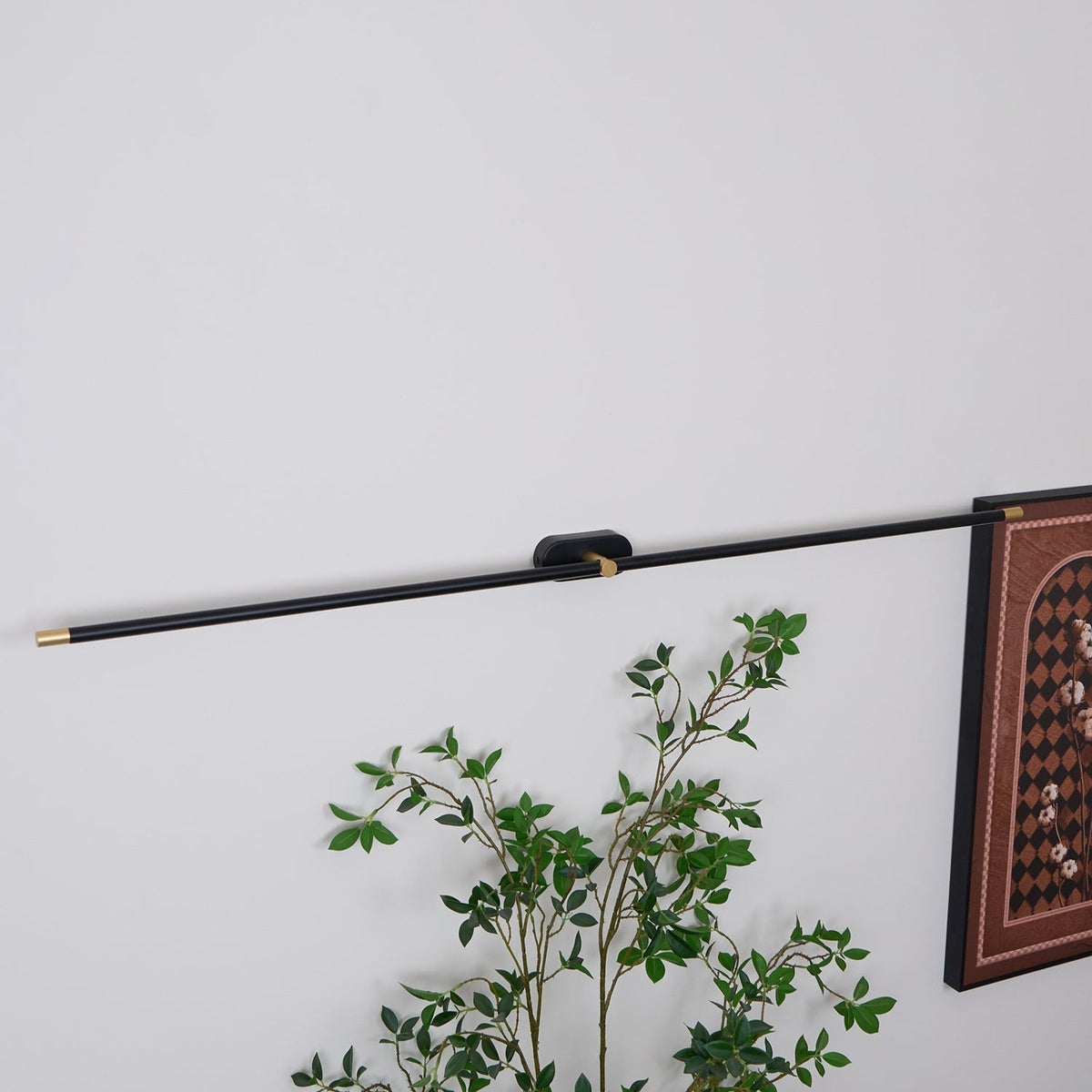 Modern Linear Wall Lamp Slim Minimalist Design, LED Wall Light Bar for Mirror, Hallway & Living Room, Warm or Cool White, Black or Gold, 68–128cm