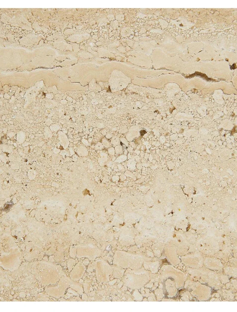 Natural Marble Tray – Beige Travertine Plate for Serving & Decor Organisation